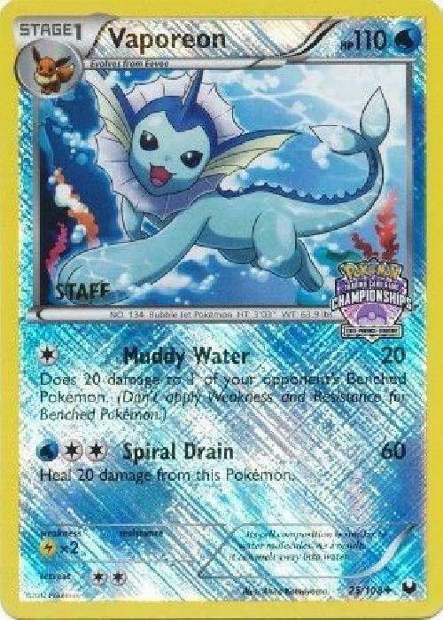 Vaporeon 25 108 State Championships Staff