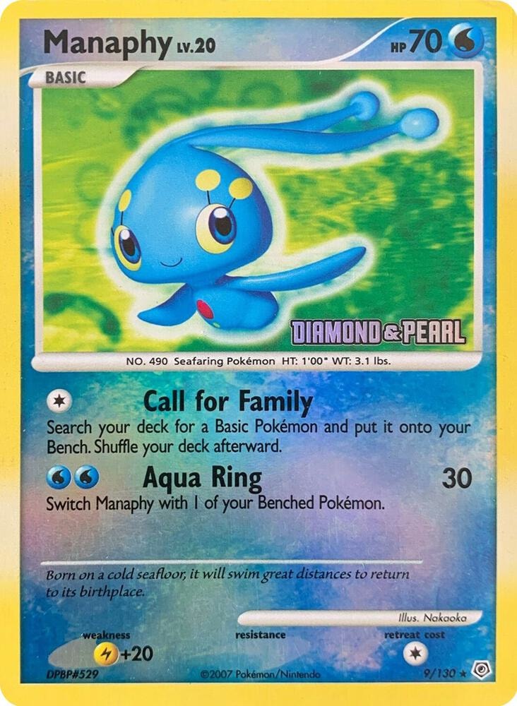 Manaphy 9 130 Diamond and Pearl