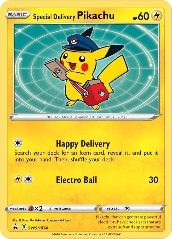 Special Delivery Pikachu SWSH074