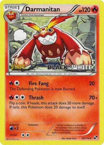 Darmanitan 25 114 Prerelease Staff