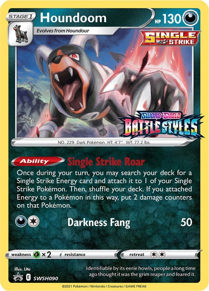 Houndoom SWSH090 Prerelease