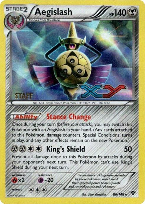 Aegislash 86 146 Prerelease Staff