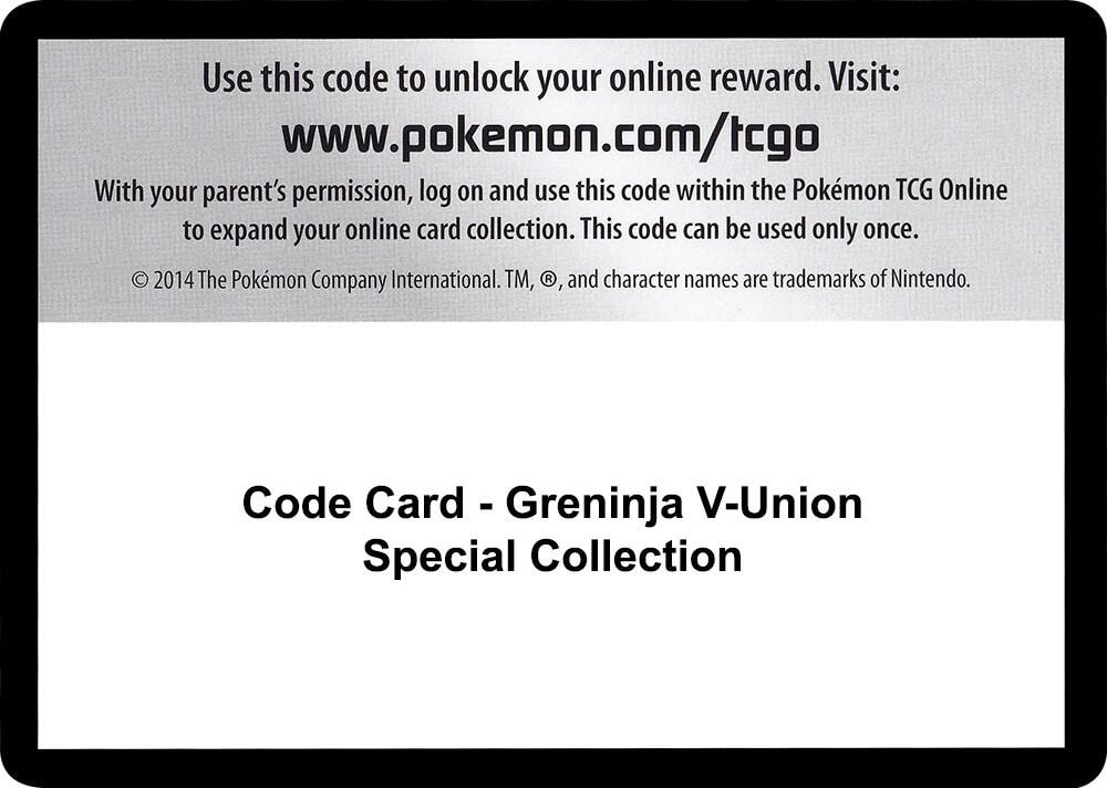 Code Card Greninja V UNION Special Collection