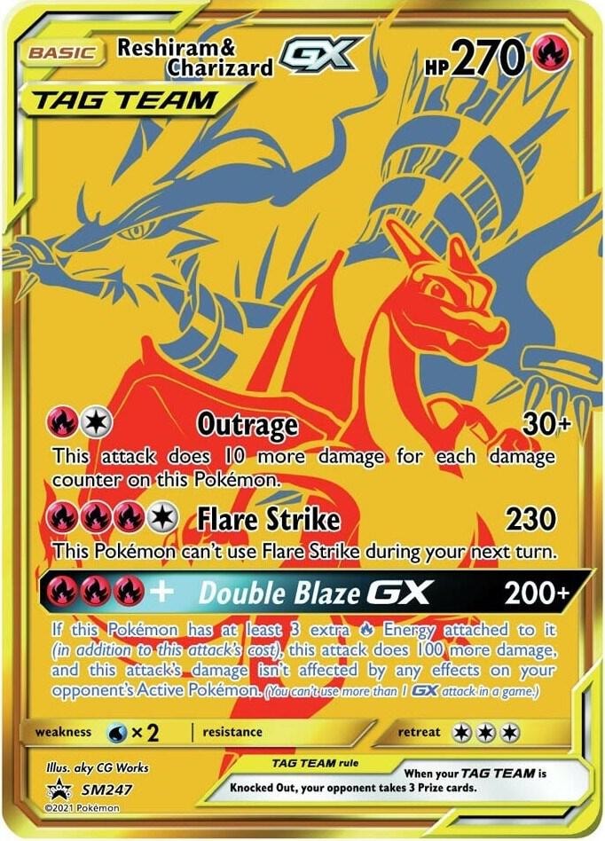 Reshiram and Charizard GX SM247