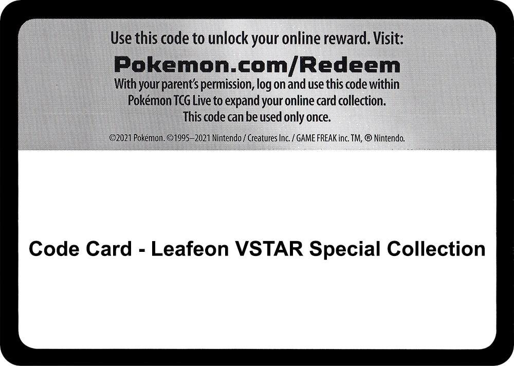 Code Card Leafeon VSTAR Special Collection