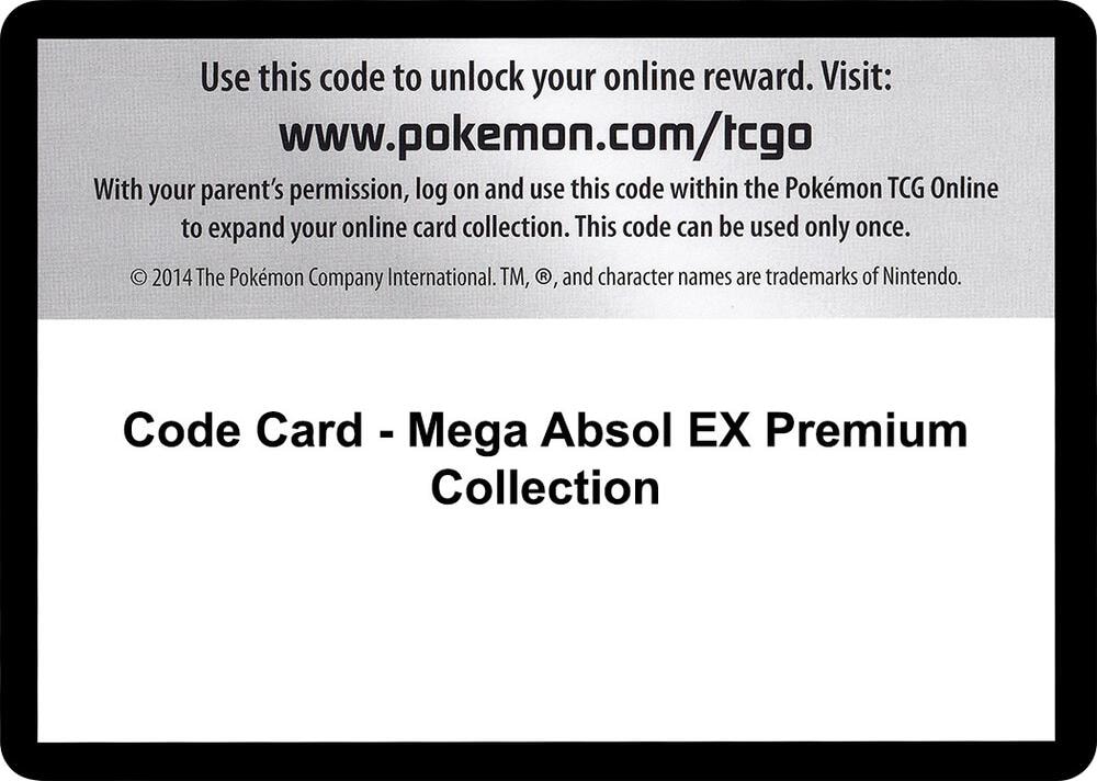 Code Card Mega Absol EX Premium Collection
