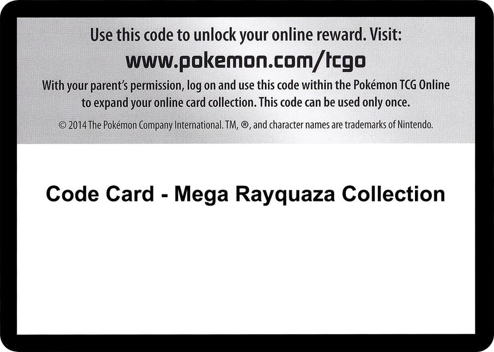 Code Card Mega Rayquaza Collection