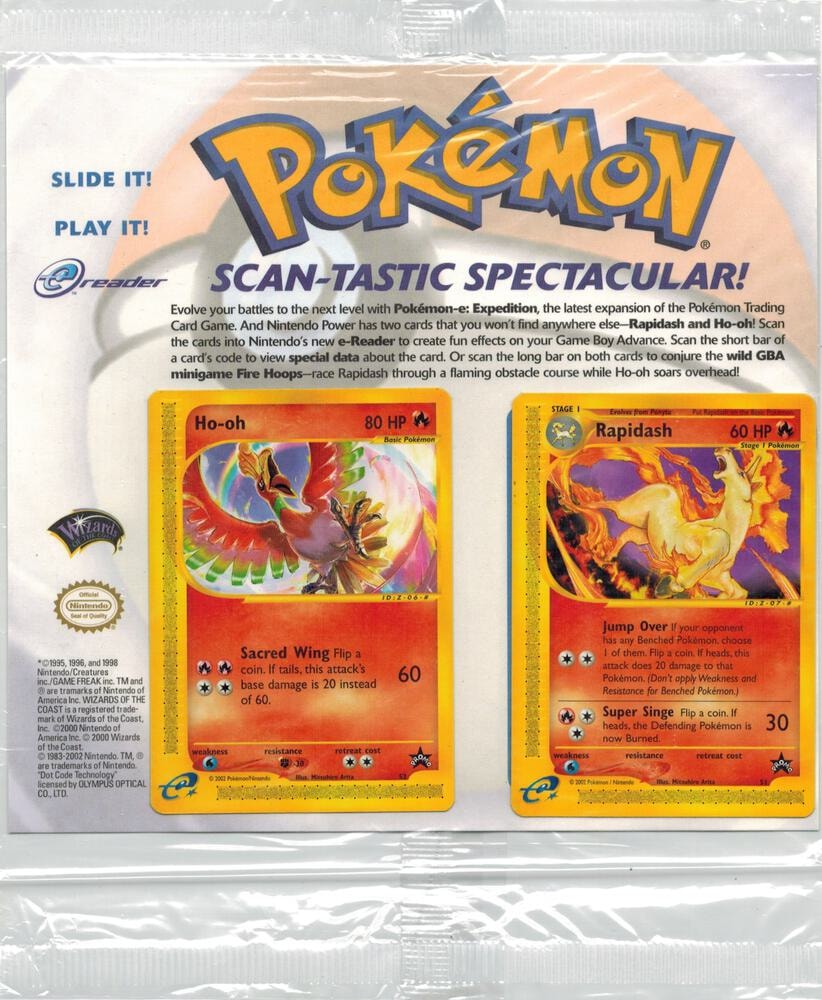 Scan Tastic Spectacular Promo Pack Ho oh and Rapidash