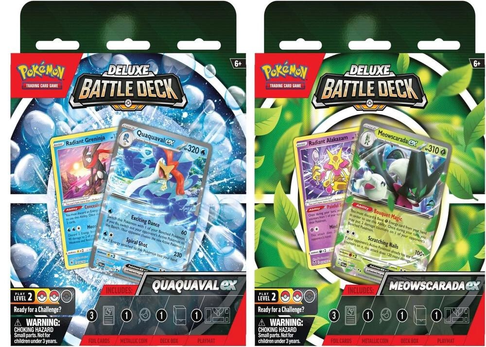 Deluxe Battle Deck Quaquaval ex Meowscarada ex Set of 2