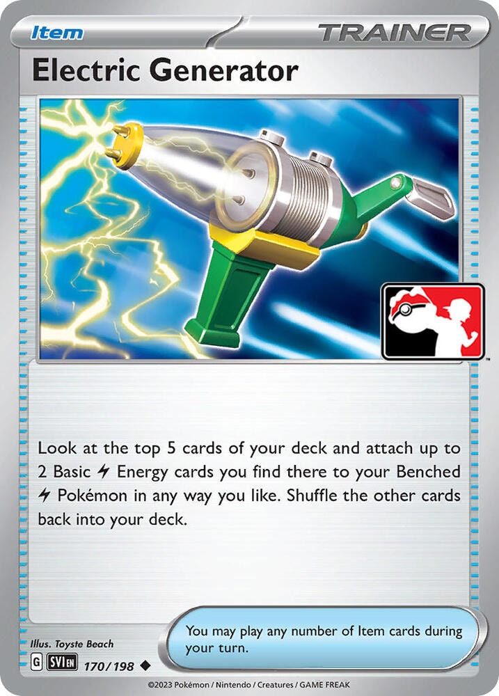 Electric Generator 170 198