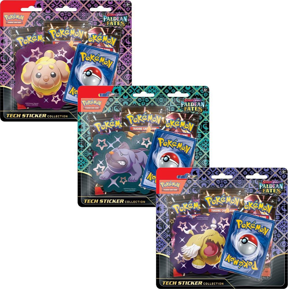 Paldean Fates Tech Sticker Collections Set of 3