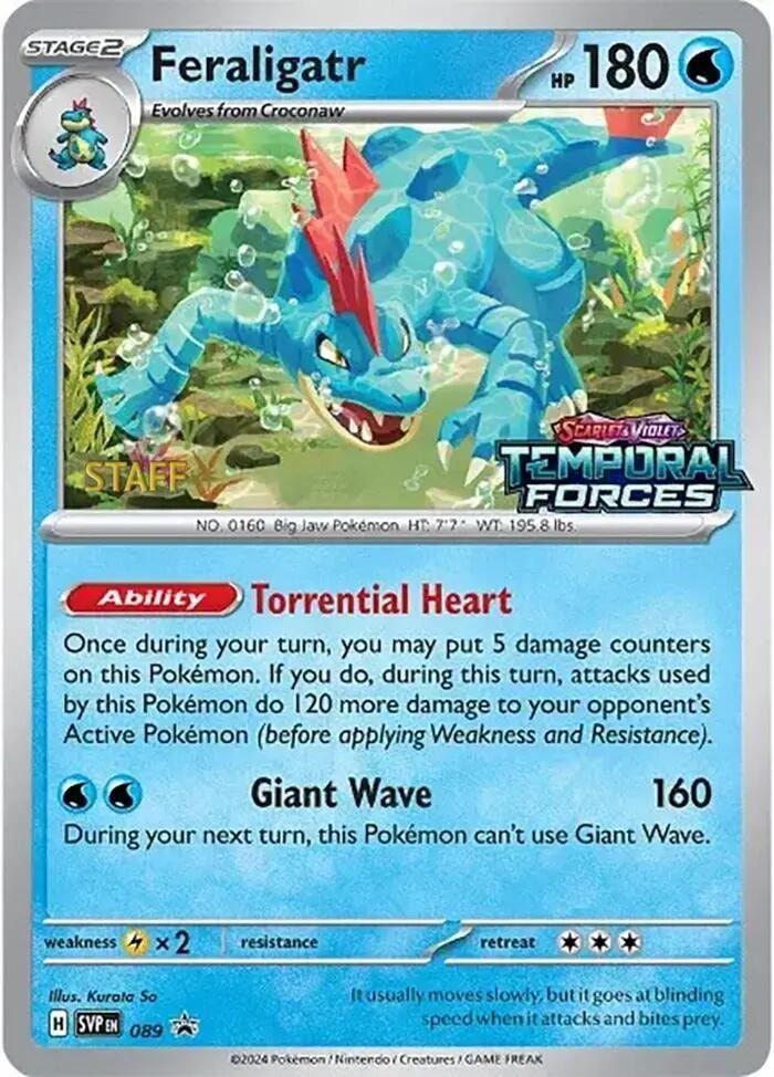 Feraligatr 089 Prerelease Staff