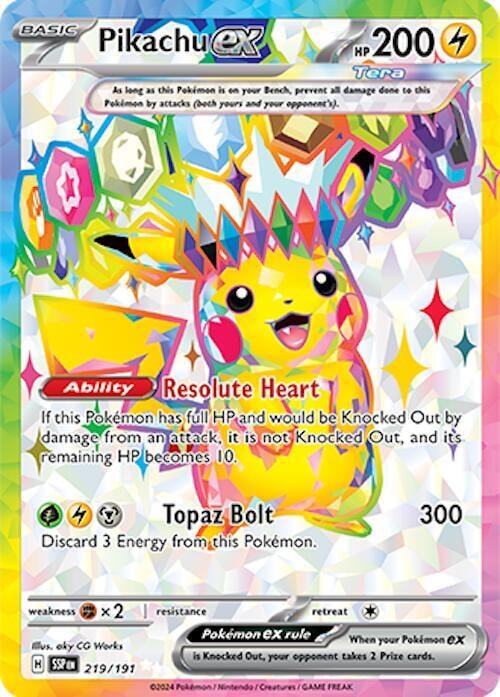 Pikachu ex 219 191