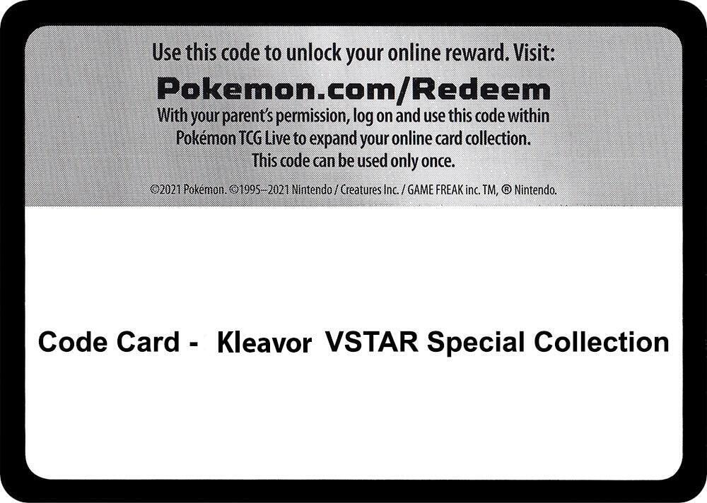 Code Card Kleavor VSTAR Special Collection
