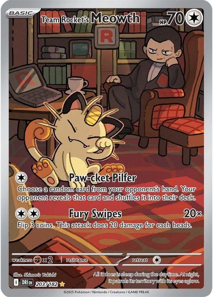 Team Rockets Meowth 203 182
