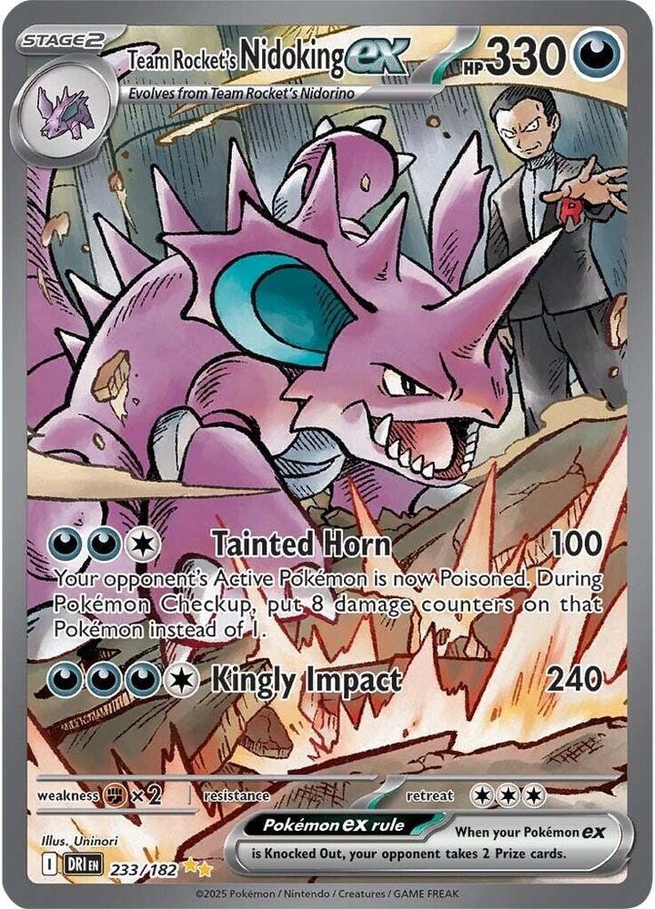 Team Rockets Nidoking ex 233 182
