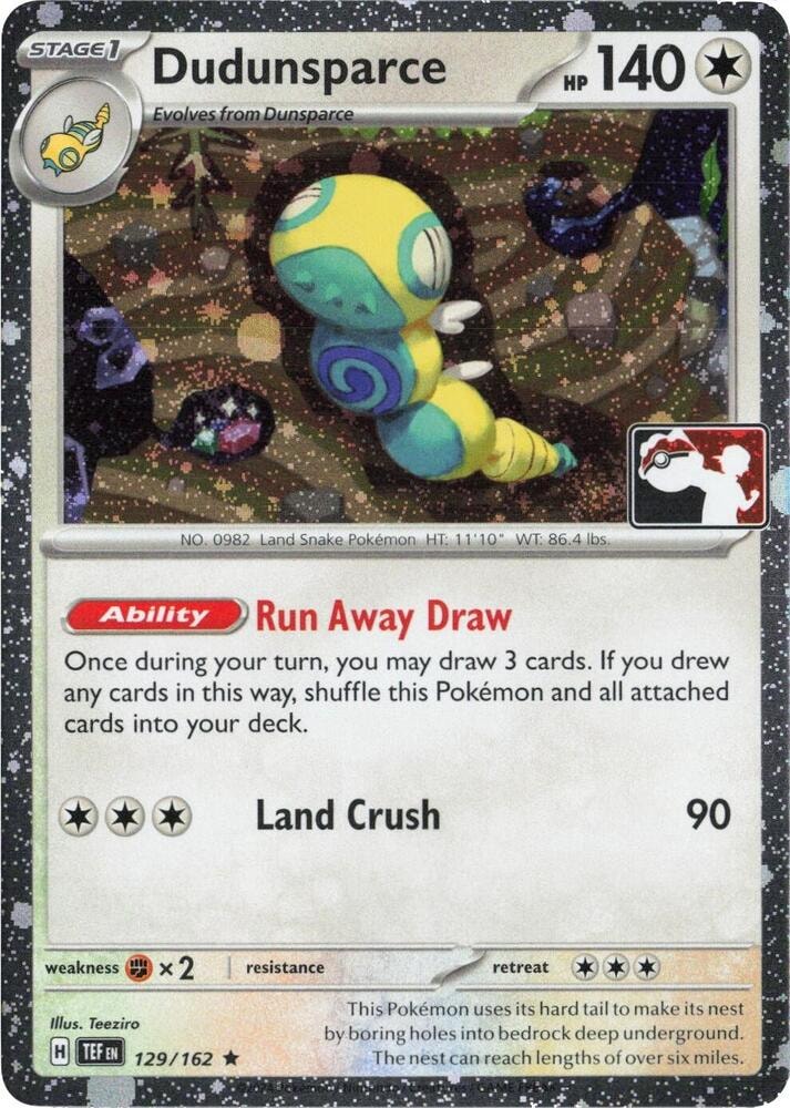 Dudunsparce 129 162 Cosmos Holo