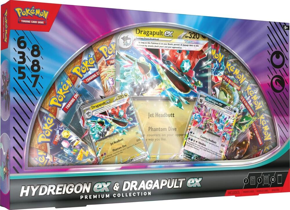 Hydreigon ex and Dragapult ex Premium Collection