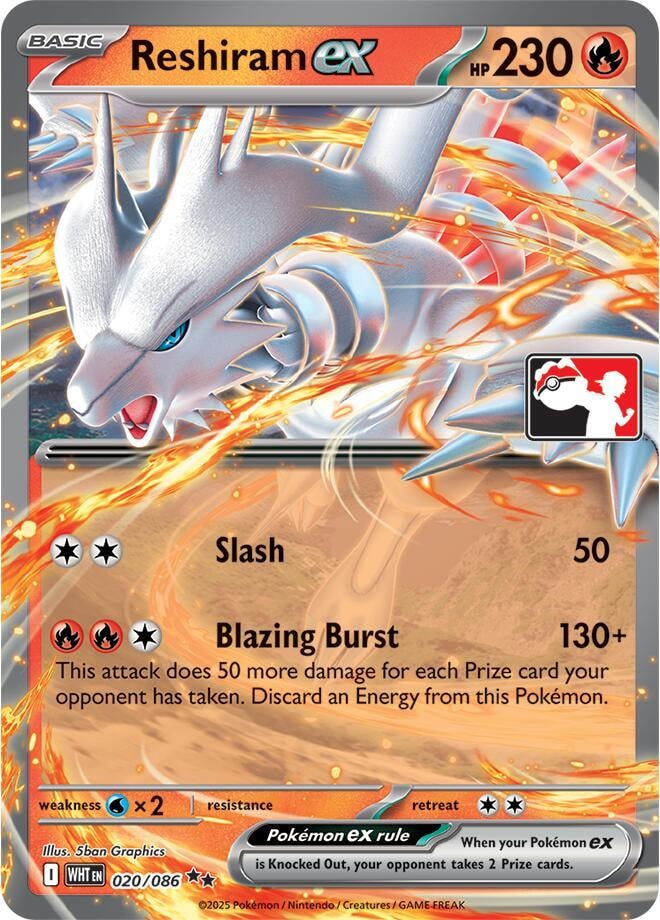 Reshiram ex 020 086