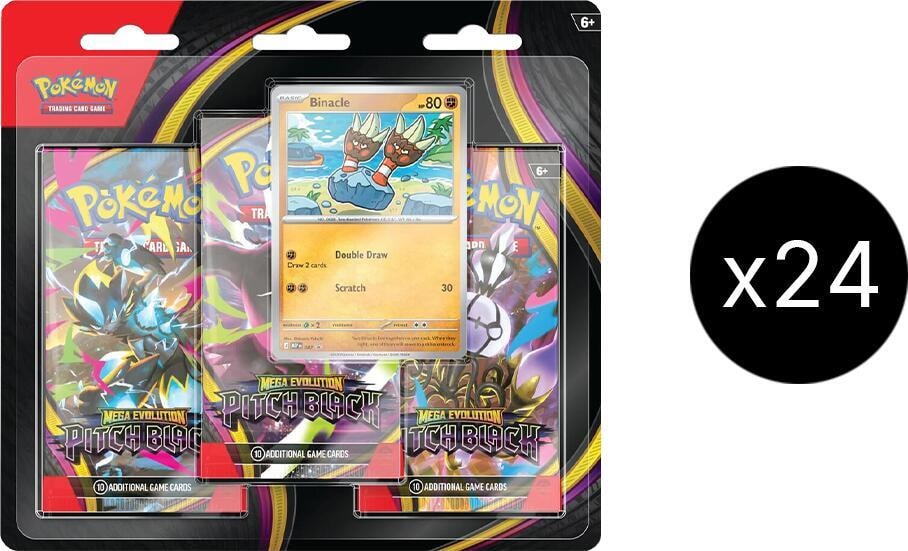 Pitch Black 3 Pack Blister Case