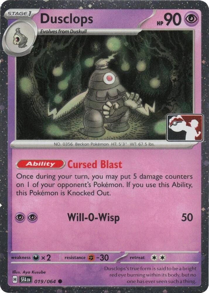 Dusclops 019 064 Cosmos Holo