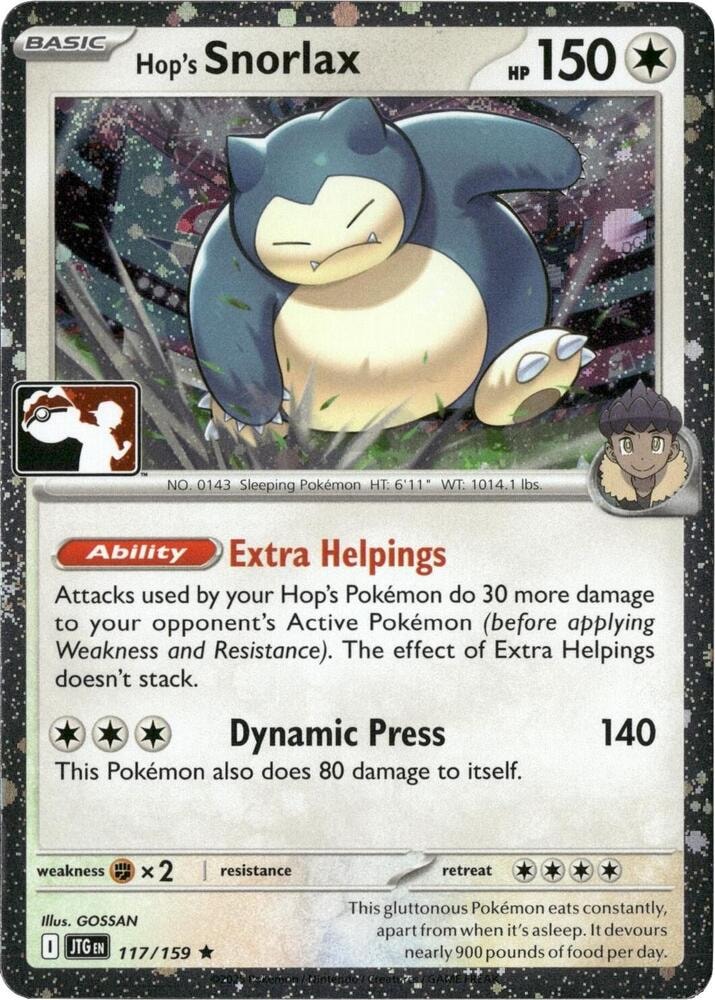 Hops Snorlax 117 159 Cosmos Holo