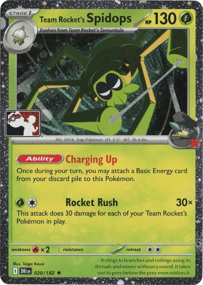 Team Rockets Spidops 020 182 Cosmos Holo