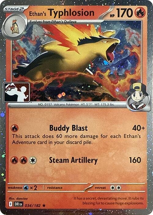 Ethans Typhlosion 034 182 Cosmos Holo