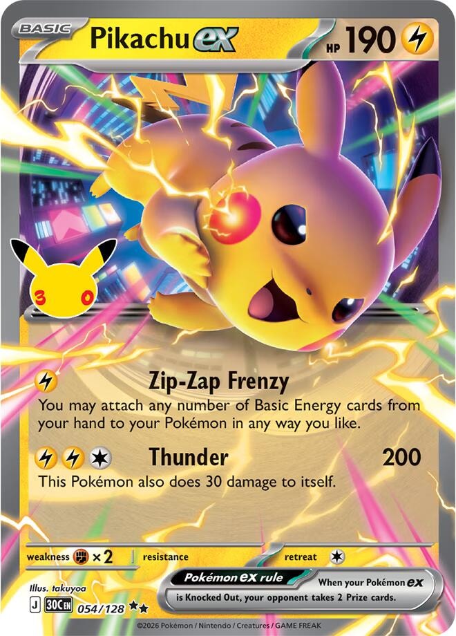 Pikachu ex 054 128