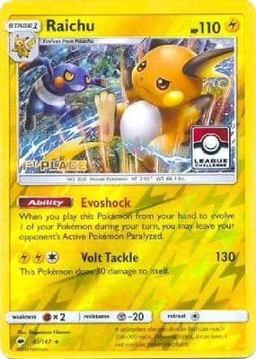 Raichu 41 147 League Challenge 1st Place