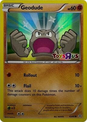 Geodude 43 83 Toys R Us Promo