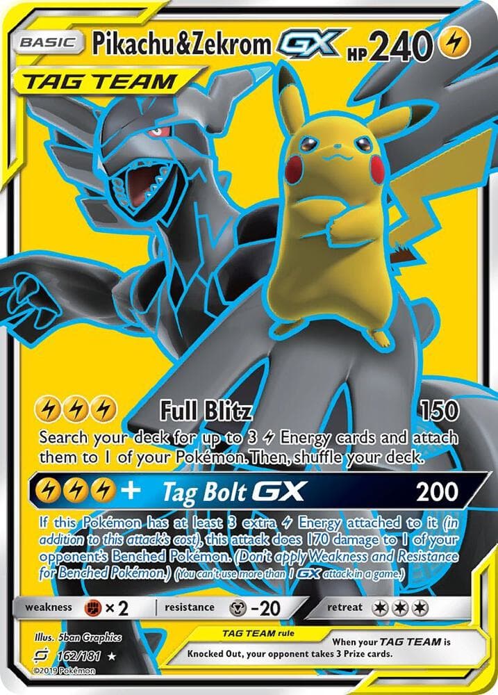Pikachu and Zekrom GX Full Art