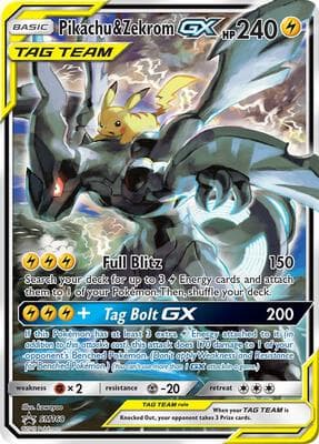 Pikachu and Zekrom GX
