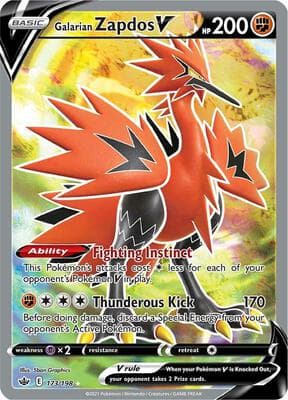 Galarian Zapdos V Full Art