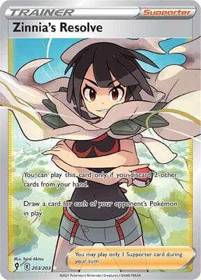 Zinnias Resolve Full Art