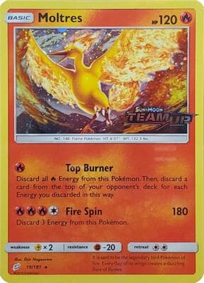 Moltres 19 181 Team Up Stamped