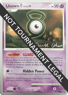 Unown G 2009 David Cohen