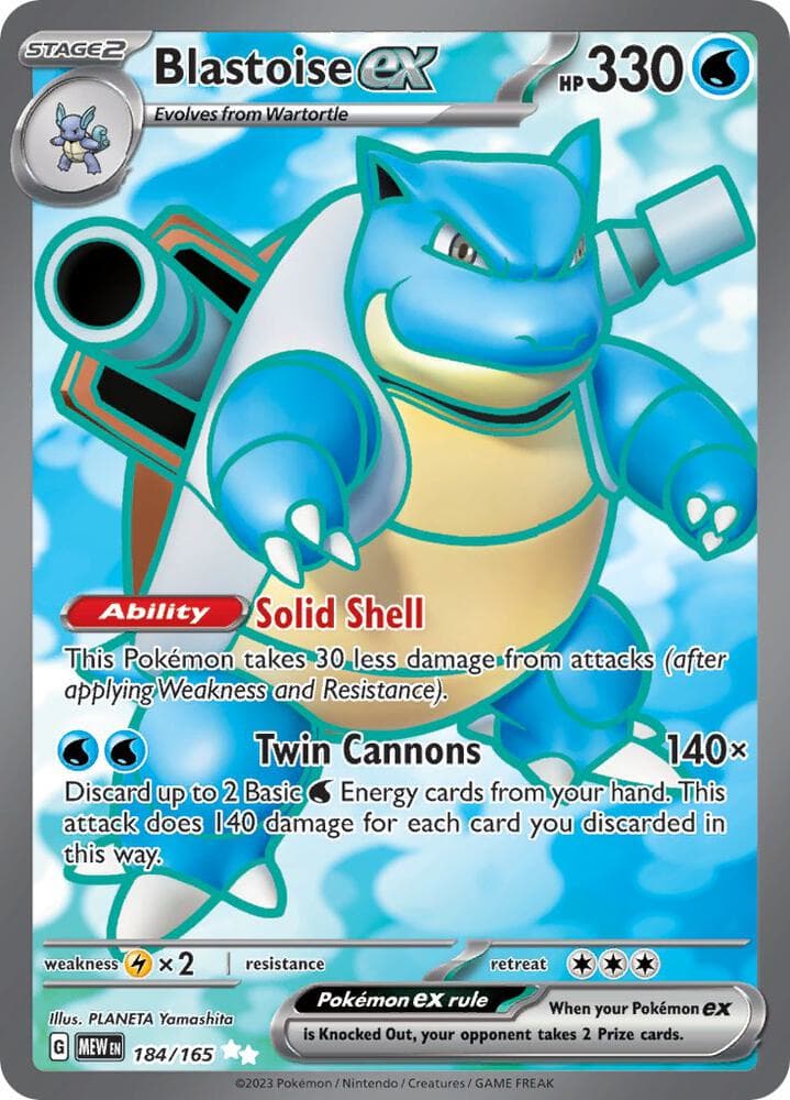 Blastoise ex 184 165