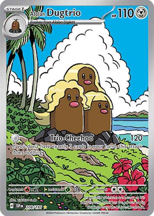 Alolan Dugtrio 208 191