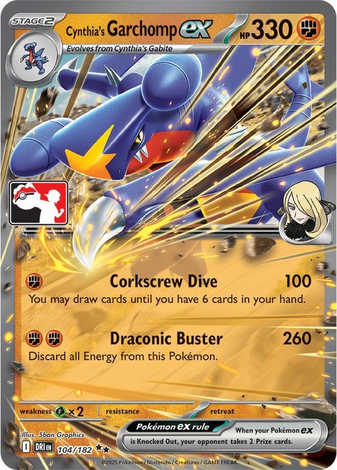 Cynthias Garchomp ex 104 182